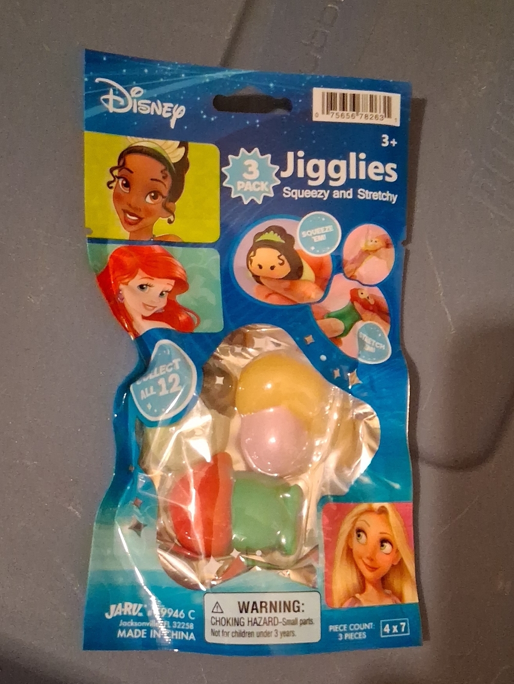 Disney Jigglies 3-Pack Squeezy Characters - Pink, Yellow, Green